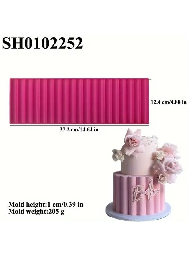 Model 1419 Versatile Silicone Cake Border Mold for Weddings Birthdays Parties Food Safe - Image 2